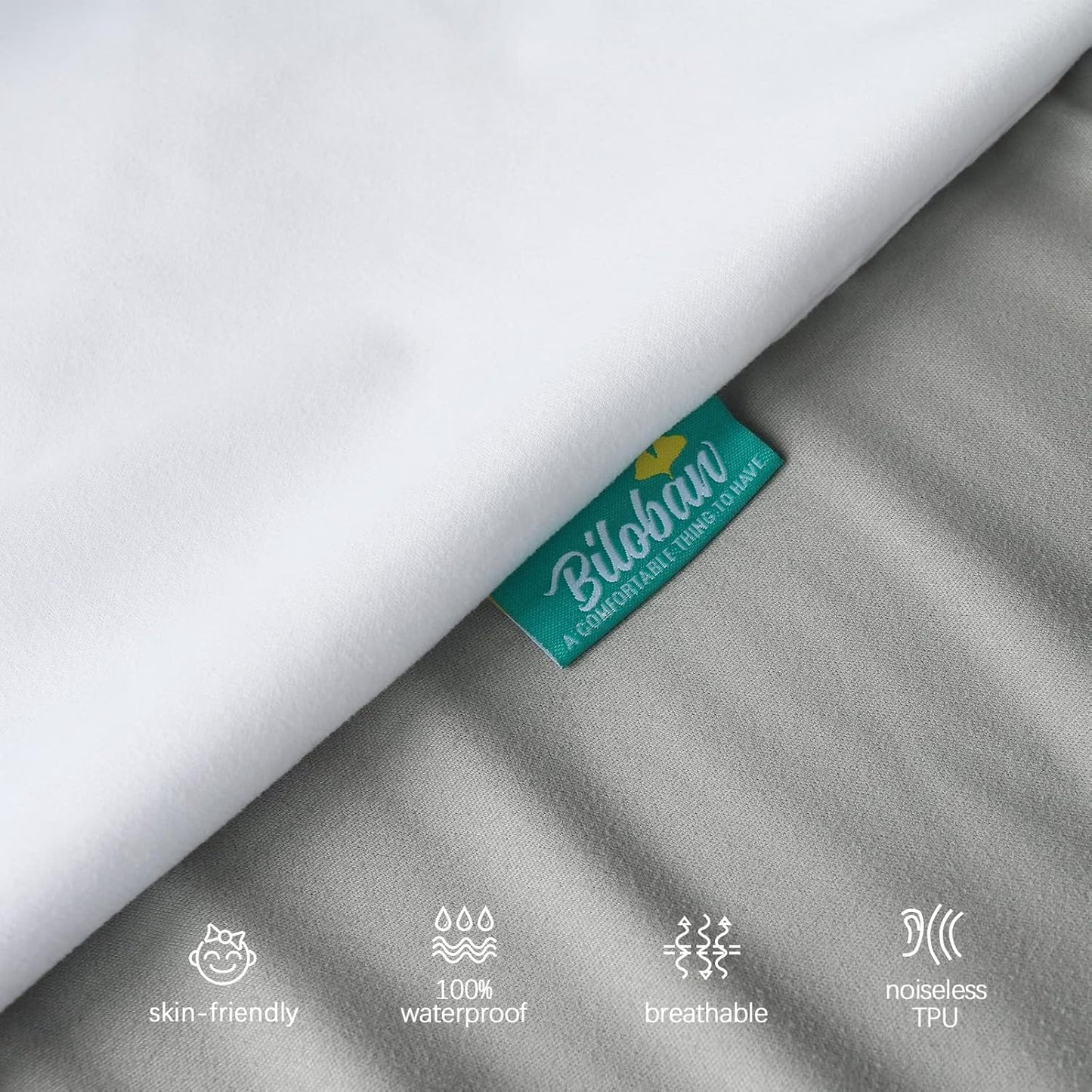 Biloban Pack and Play Sheets Waterproof 2 Pack Fitted, Compatible with Baby Graco/Dream On Me/Baby