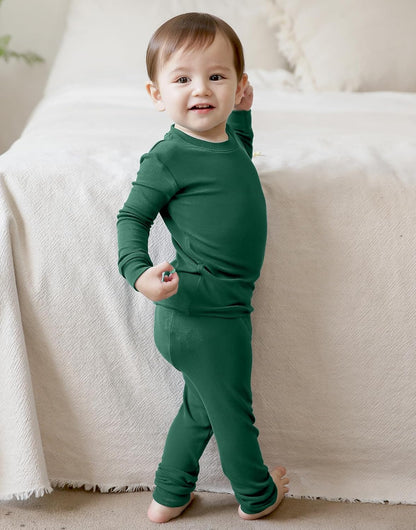 VAENAIT 6M-12Y Toddler Toddler Kids Toddler Girls Boys Soft Comfy Modal Tencel Solid Raglan