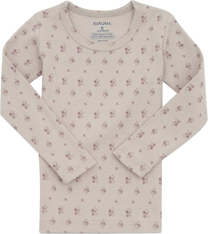 AVAUMA Baby Boys Girls Pajama Set 6M-7T Kids Cute Toddler Snug fit Pattern Design Pjs Cotton