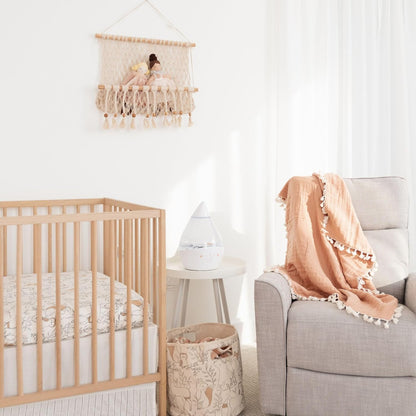 Crane Baby 6-Layer Quilt Muslin Swaddle Blanket, Soft Cotton Lightweight Nursery and Stroller