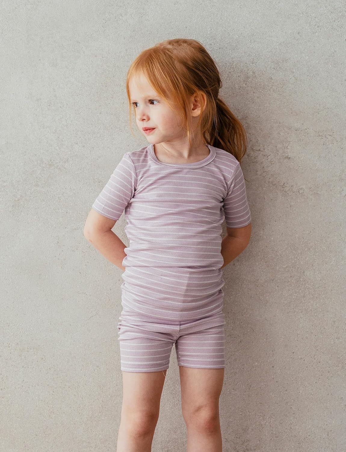 AVAUMA Stripe Pattern Baby Boys Girls Pajama Set Kids Toddler Snug fit Ribbed Sleepwear pjs for