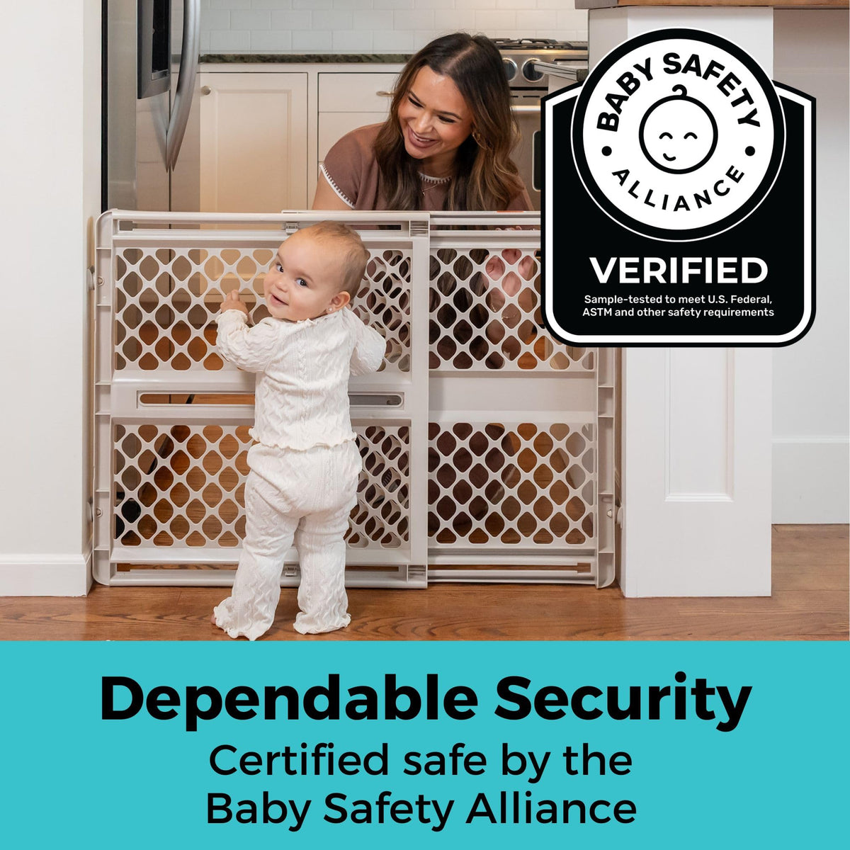 Toddleroo by North States - Supergate Ergo Baby Gate: Plastic Baby Gate for Stairs & Doorways