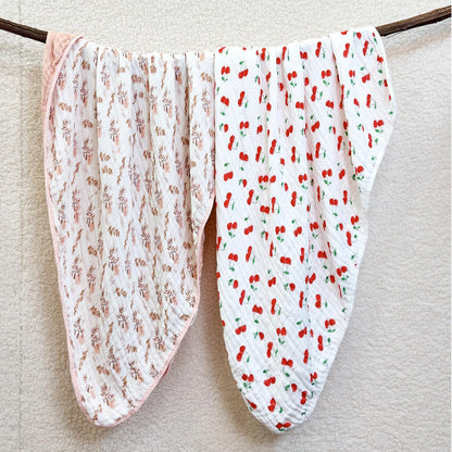 Pack of 2 Ultra Soft Muslin Baby Blankets for Girls Boys Breathable Lightweight Cotton Muslin