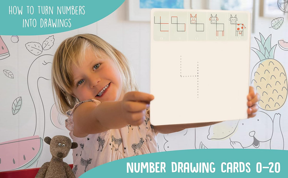 Learning Activity - Drawing with Numbers Educational Game, Perfect for Kids, Preschoolers Who Love