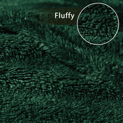 Exclusivo Mezcla Soft Fleece Throw Blanket for Couch, Super Soft Velvet Plush Bed Blanket, Fuzzy
