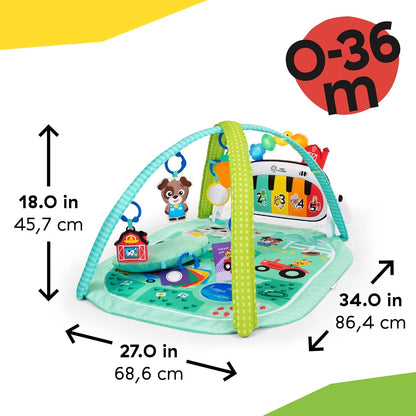 Baby Einstein Farm Explorers 4-in-1 Kickin’ Tunes Musical Meadow Music & Language Discovery Gym