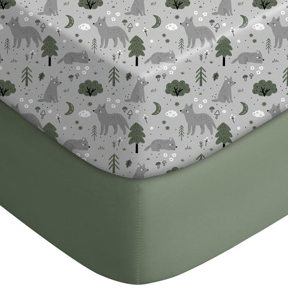 Yoofoss Pack and Play Sheets Fitted, Mini Crib Sheets 2-Pack for Pack N Play Mattress, Stretchy