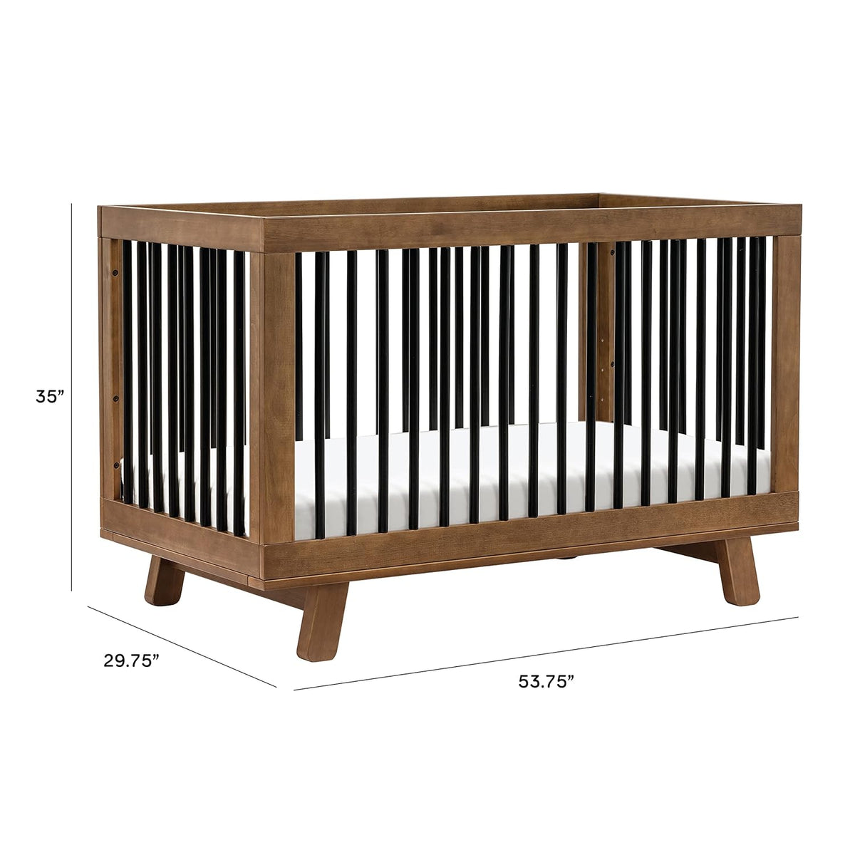 babyletto Hudson 3-in-1 Convertible Baby Crib with Toddler Bed & Daybed Conversion - Durable and