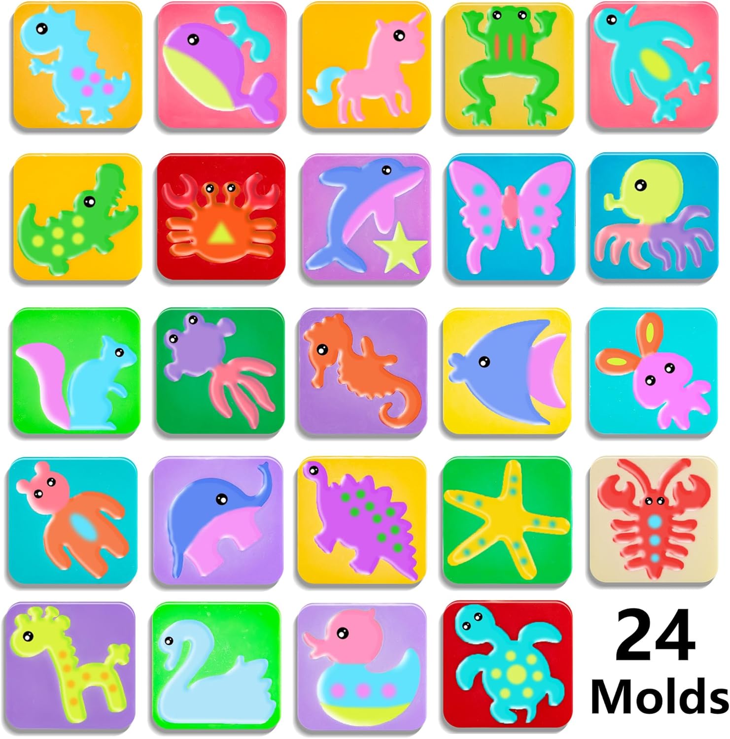 Magic Water Elf Toy Kit, 20 Bottles 24 Molds 70ML Aqua Fairy Water Gel Kit with Sparkling Magic Gel