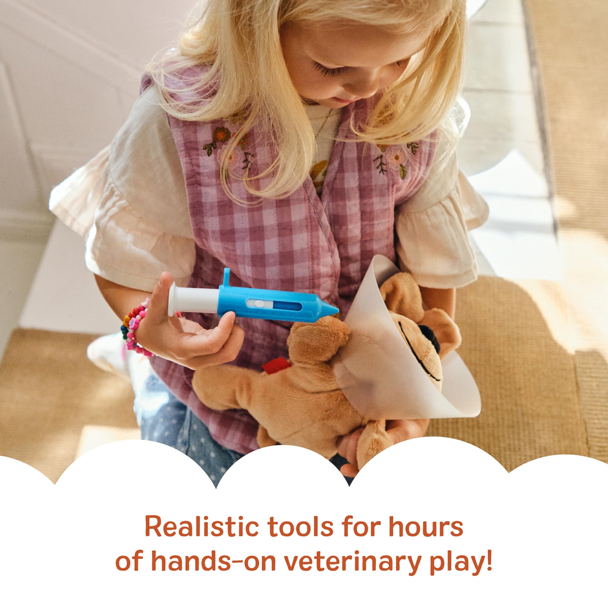 Melissa & Doug Examine and Treat Pet Vet Play Set, 24-Piece Animal Doctor Playset with Dog & Cat