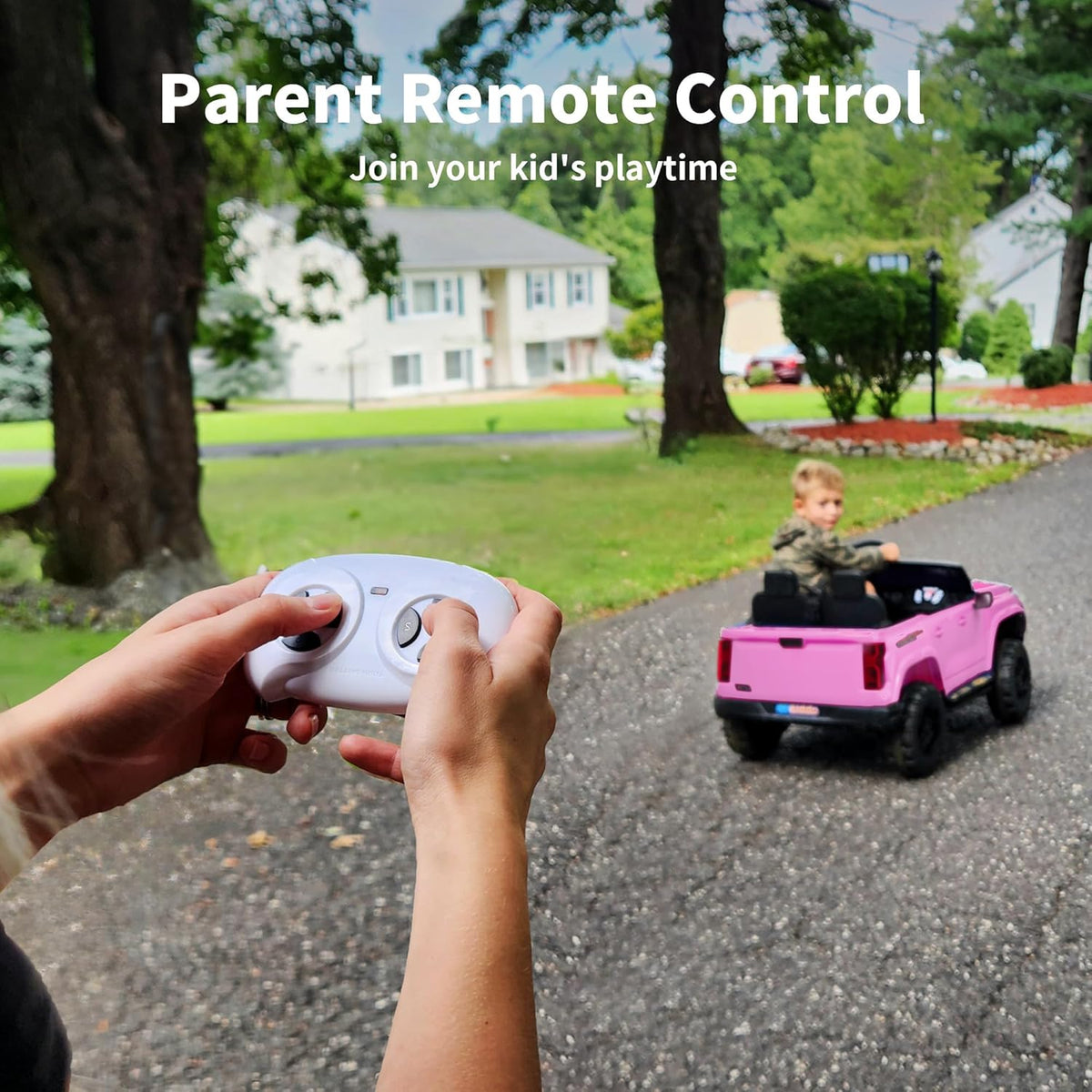 24V 10Ah Ride on Toy for Big Kids, 4WD 2 Seater Electric SUV Kids Car to Drive w/Remote Control
