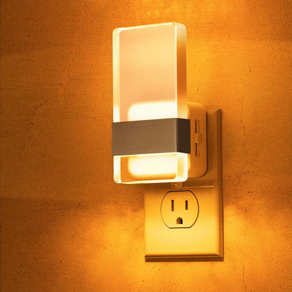 L LOHAS LED Night Light, Amber Night Lights Plug Into Wall, Dusk-to-Dawn Sensor Decorative Night