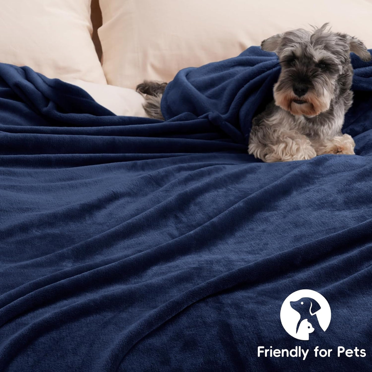 PHF Ultra Soft Fleece Throw Blanket, No Shed No Pilling Luxury Plush Cozy 300GSM Lightweight