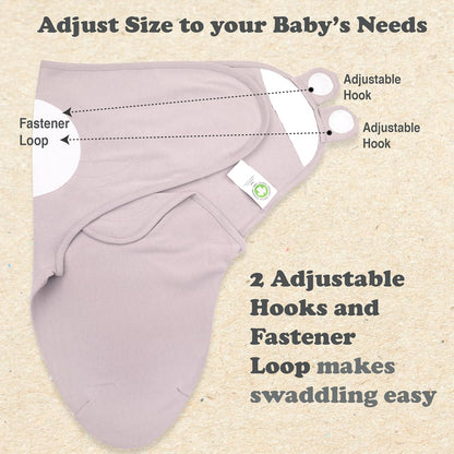 Bublo Baby Swaddles for Newborns – 3-Pack Infant Swaddles 0-3 Months – Adjustable Swaddle Sleep