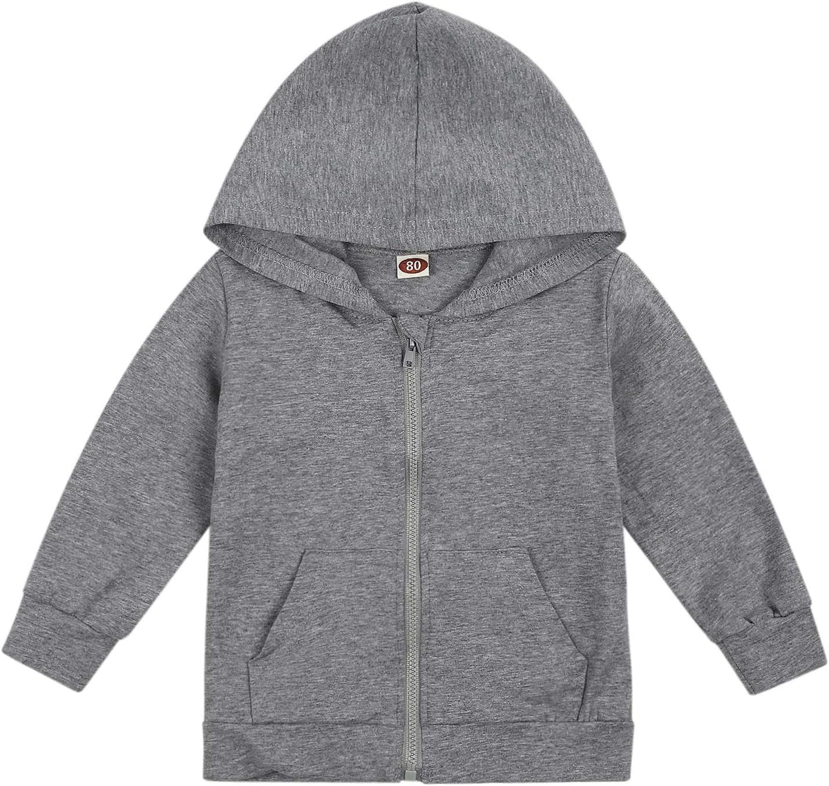Imcute Baby Zip Up Hoodie, Unisex inflant Toddler Long Sleeve Sweatshirts Lightweight Jacket Hooded