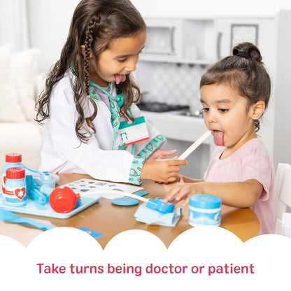 Melissa & Doug Get Well Doctor Kit, 25-Piece Toddler Doctor Play Set, Realistic Pretend Play Toys &