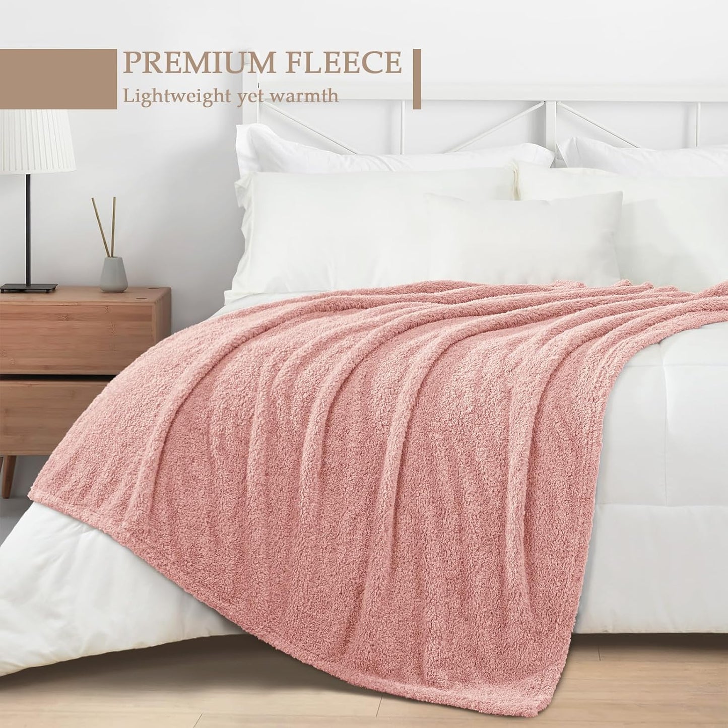 Exclusivo Mezcla Fleece Blanket for Couch, Soft and Cozy Twin Blankets for Women Men Girls Kids