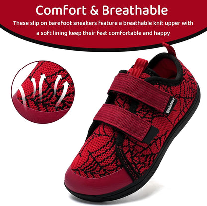 WateLves Toddler Little Kids Wide Barefoot Shoes The First Walking Shoes Girls Boys Breathable Zero