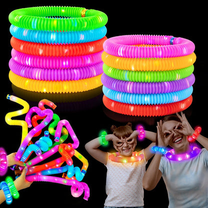 Glow Sticks Party Pack 12PCS-Glow in Dark Party Favor Supplies for Kids,Halloween Light Up Glow
