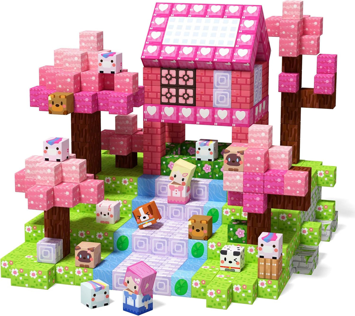 GobiDex 200PCS Magnetic Blocks Kid Building Toys for 3+ Years Old Girls, Upgraded STEM Sensory