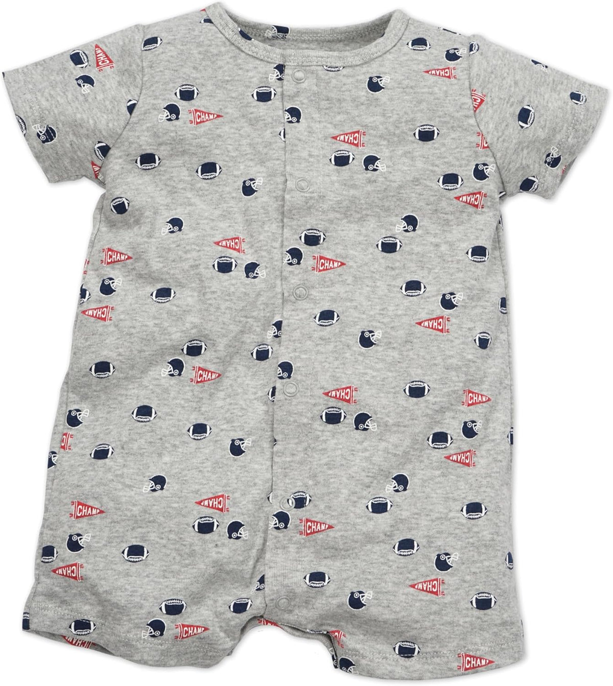 3-Pack 100% Cotton Baby Boy Rompers,0-24Months Short Sleeve Toddler Romper,Breathable Spring/Summer