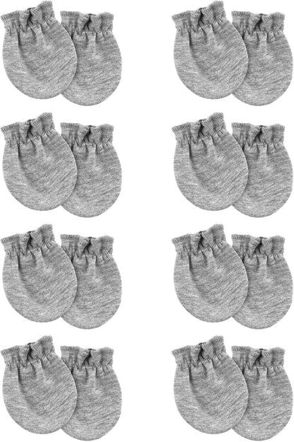 Newborn Baby Mittens No Scratch Cotton Elastic Wrist Gloves Infant Toddler Mittens for Baby Boy