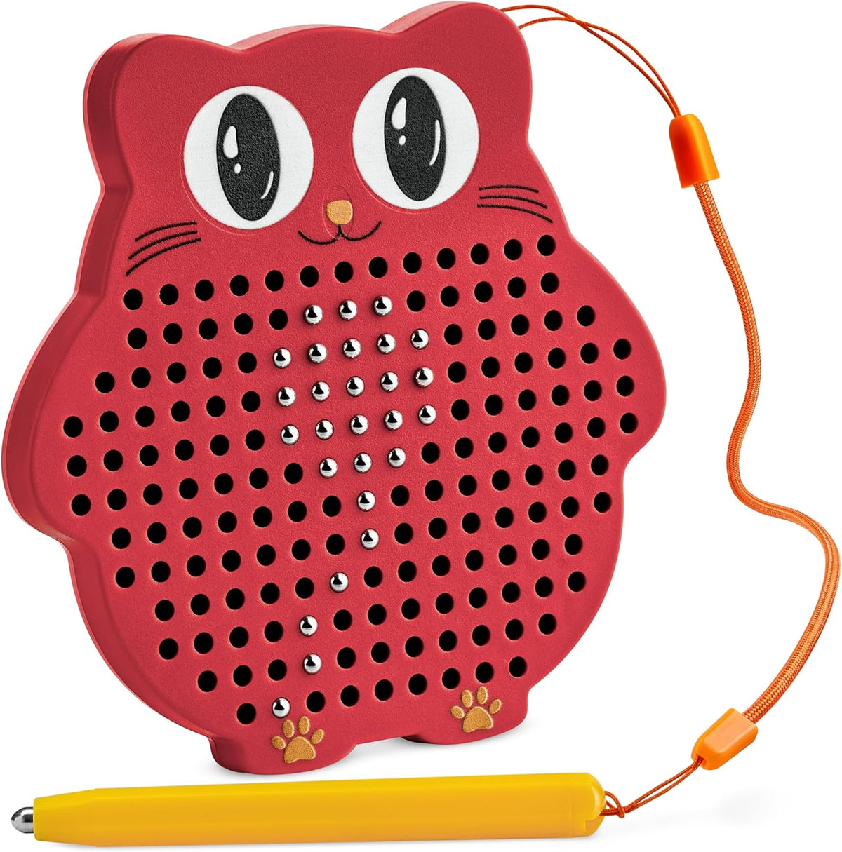 Magnetic Drawing Board for Kids & Toddlers with Beads and Magnet Stylus Pen - Magnetic Travel Toy