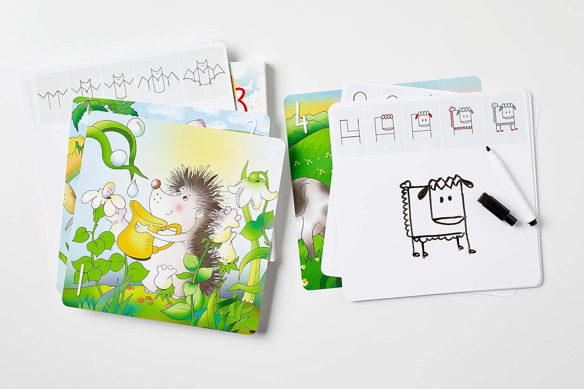 Learning Activity - Drawing with Numbers Educational Game, Perfect for Kids, Preschoolers Who Love