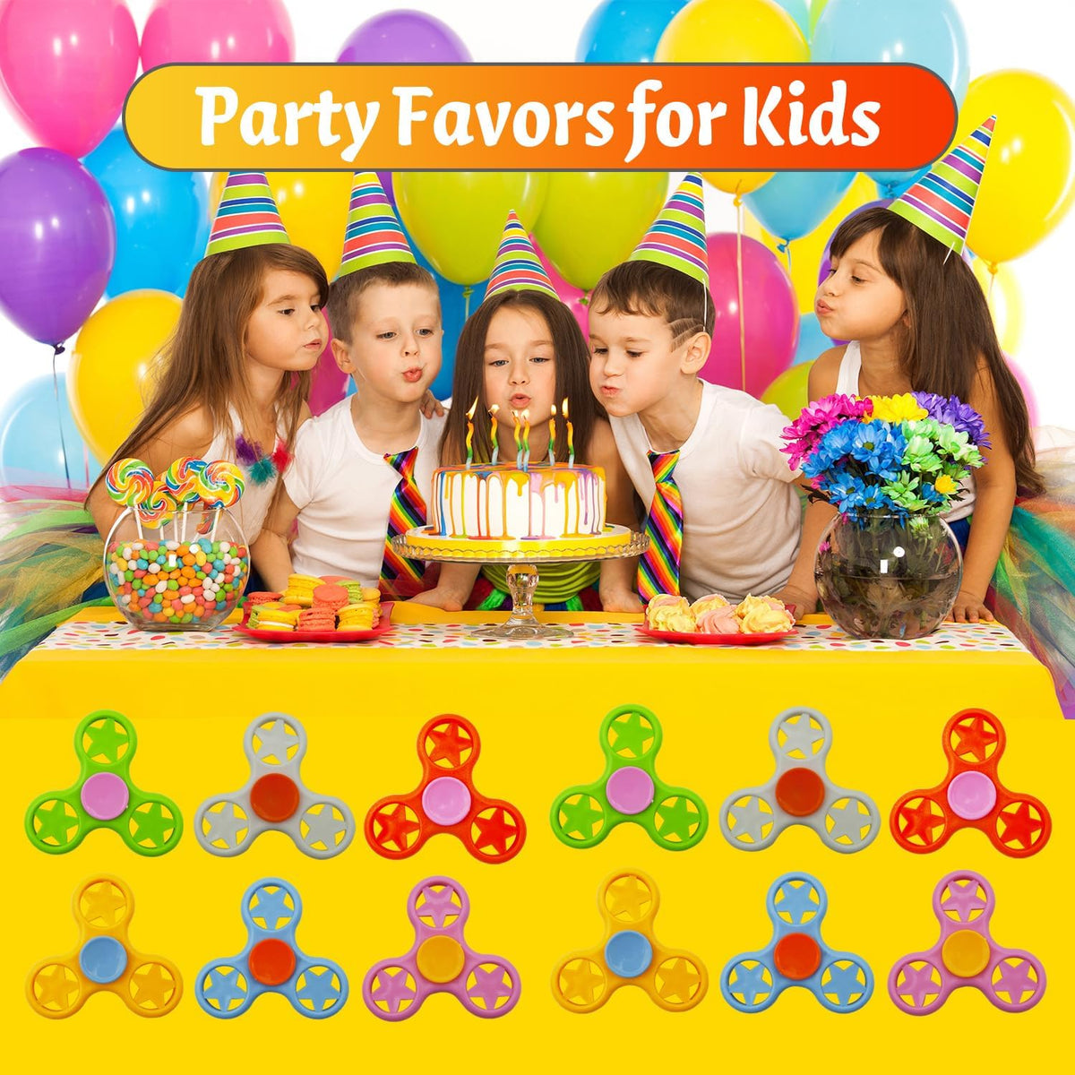 Fidget Spinner Fidget Toys 24 Pack,Party Favors Supplies Birthday Gifts Goodie Bags Stuffers for
