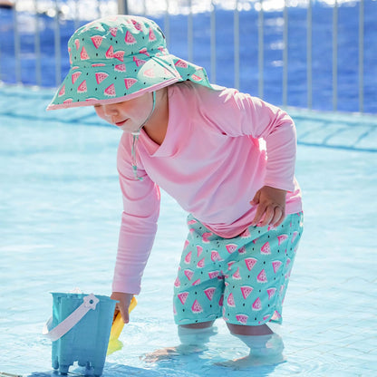 JAN & JUL Summer Adventure Wide Brim 50+ UPF Quick-Dry Sun-Hats for Kids