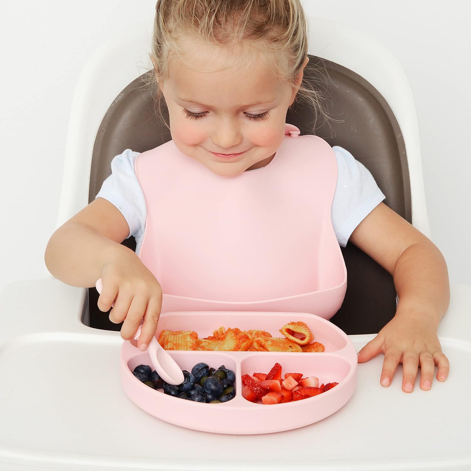 PrimaStella Silicone Chew Spoon Set for Babies and Toddlers | Safety Tested | BPA Free | Microwave