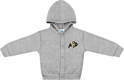 Creative Knitwear College Baby Snap Hooded Jacket - Team Logo, Multiple Colors, for Boys & Girls