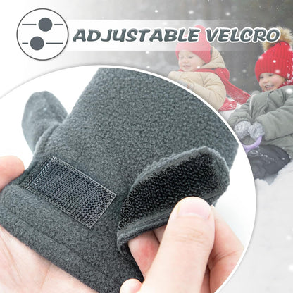 BAVST Baby Toddler Winter Mittens Girls Warm Fleece Lined Gloves Kids Sherpa Lined Mittens for Boys