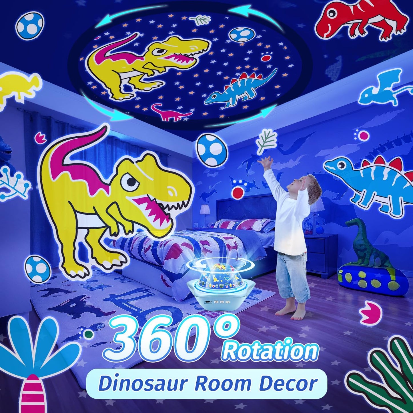 Onefire Star Projector Light Up Toys, Glow In The Dark Stars for Ceiling Projection Kids