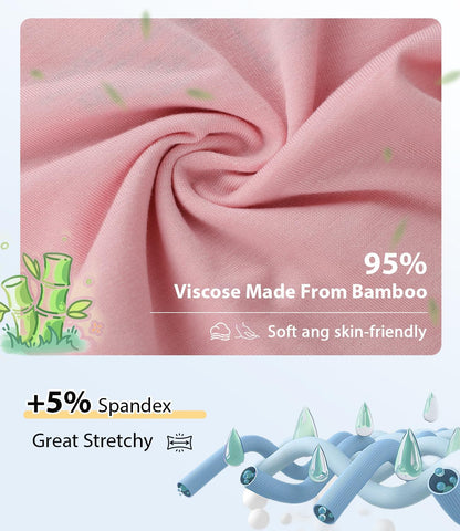 BAMBOO COOL Girls Underwear Kids Soft Skin-friendly Panties Breathable Lightweight Briefs For Teens