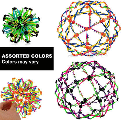 4E's Novelty Expandable Ball, Plastic Sensory Sphere for Kids and Adults