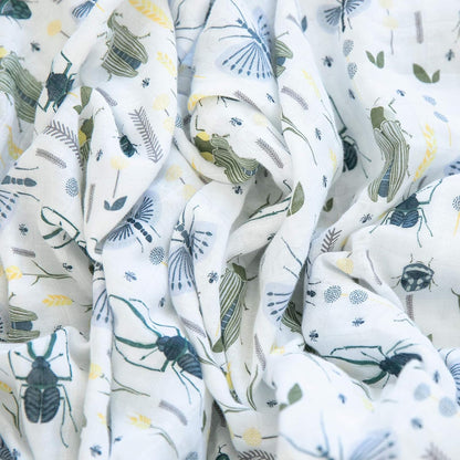 GRACED SOFT LUXURIES Premium Muslin Baby Swaddle Blankets 2 Pack | Large 47 x 47 inch | 100% Cotton