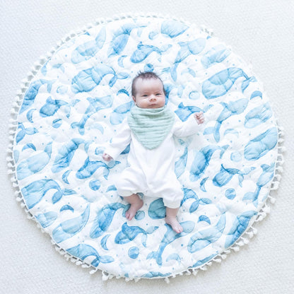 Crane Baby Soft Muslin Baby Bib Set, Adjustable and Absorbent Bandana Style Bibs for Boys and