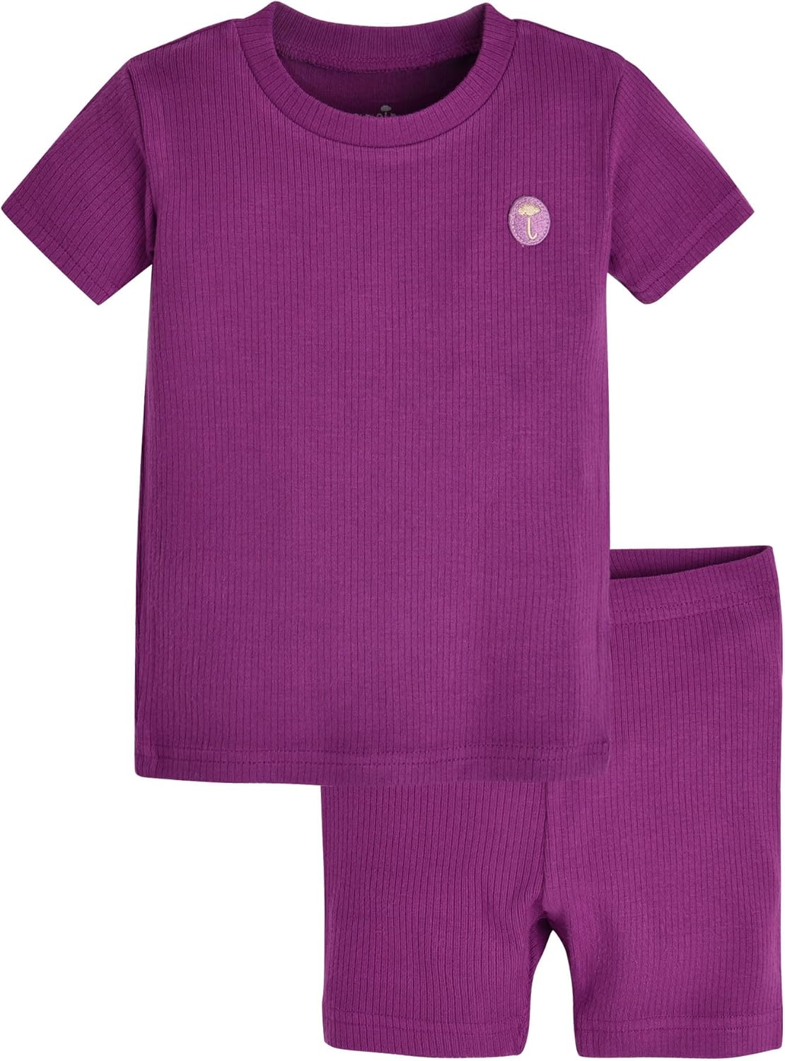 moimoln Pajamas Set 6M-5Y Solid Ribbed Unisex Baby & Toddler, Soft Viscose, Snug-Fit, Everyday