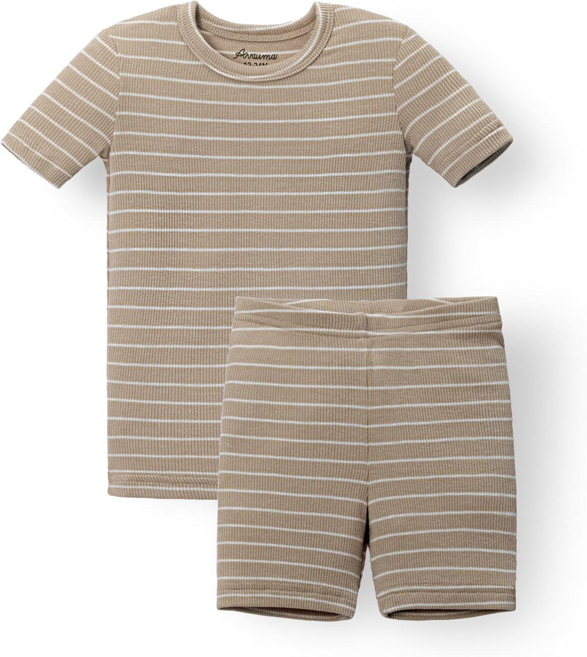 AVAUMA Stripe Pattern Baby Boys Girls Pajama Set Kids Toddler Snug fit Ribbed Sleepwear pjs for
