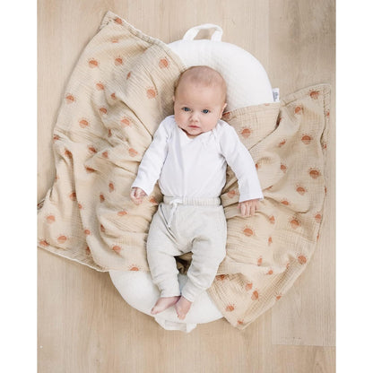 Konssy Baby Blankets for Unisex Boys Girls, Super Soft Nursery Minky Blankets with Muslin Cotton