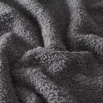 CYMULA Knit Throw Blanket for Couch Dark Grey-Super Soft Lightweight Plush Fuzzy Fluffy Cozy
