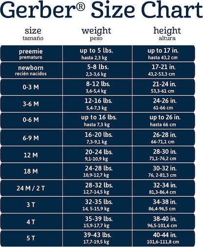 Gerber Baby 8-Pack Short Sleeve Onesie Bodysuits