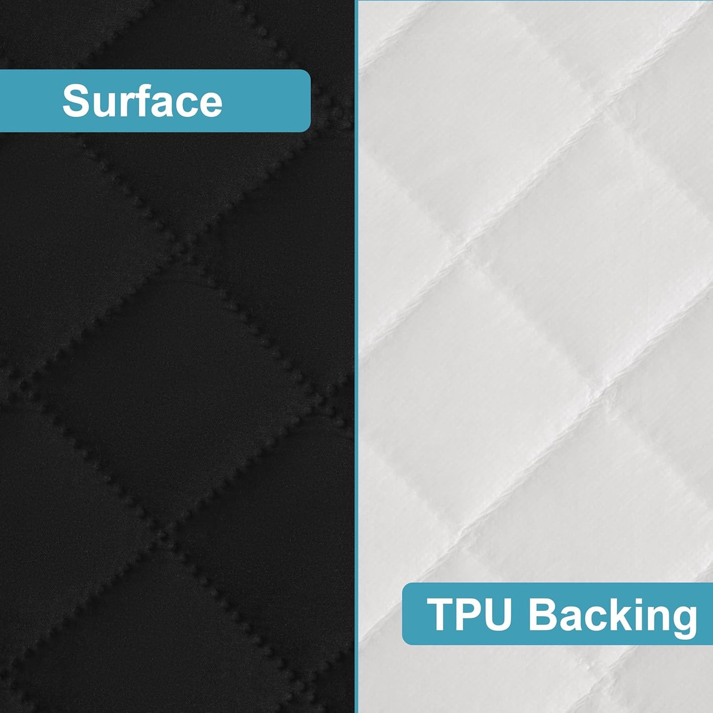 NTBAY 2 Pack Waterproof Mini Crib Mattress Protector, Quilted 24"x38" Fitted Mattress Cover