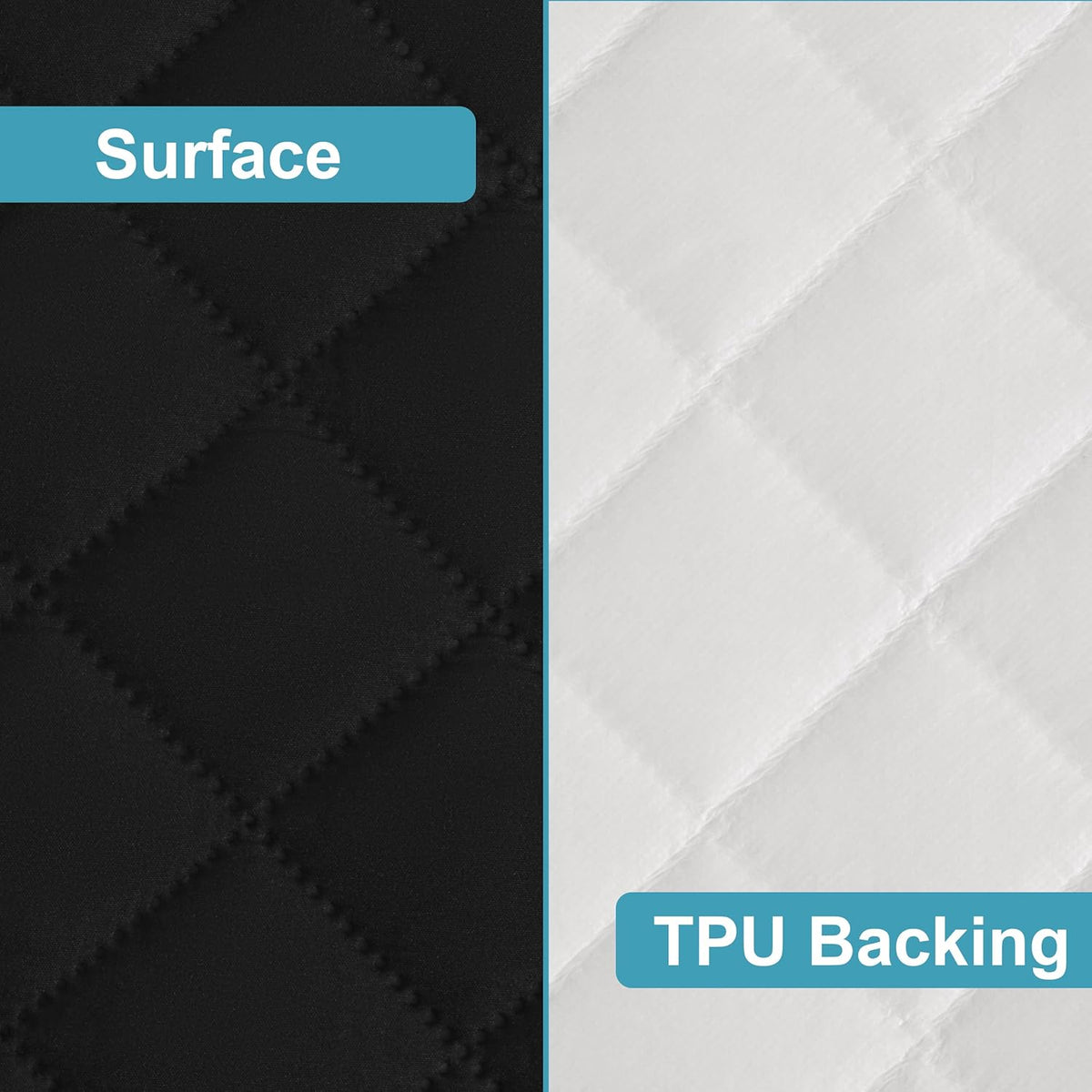NTBAY 2 Pack Waterproof Mini Crib Mattress Protector, Quilted 24"x38" Fitted Mattress Cover