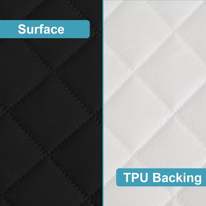 NTBAY 2 Pack Waterproof Mini Crib Mattress Protector, Quilted 24"x38" Fitted Mattress Cover