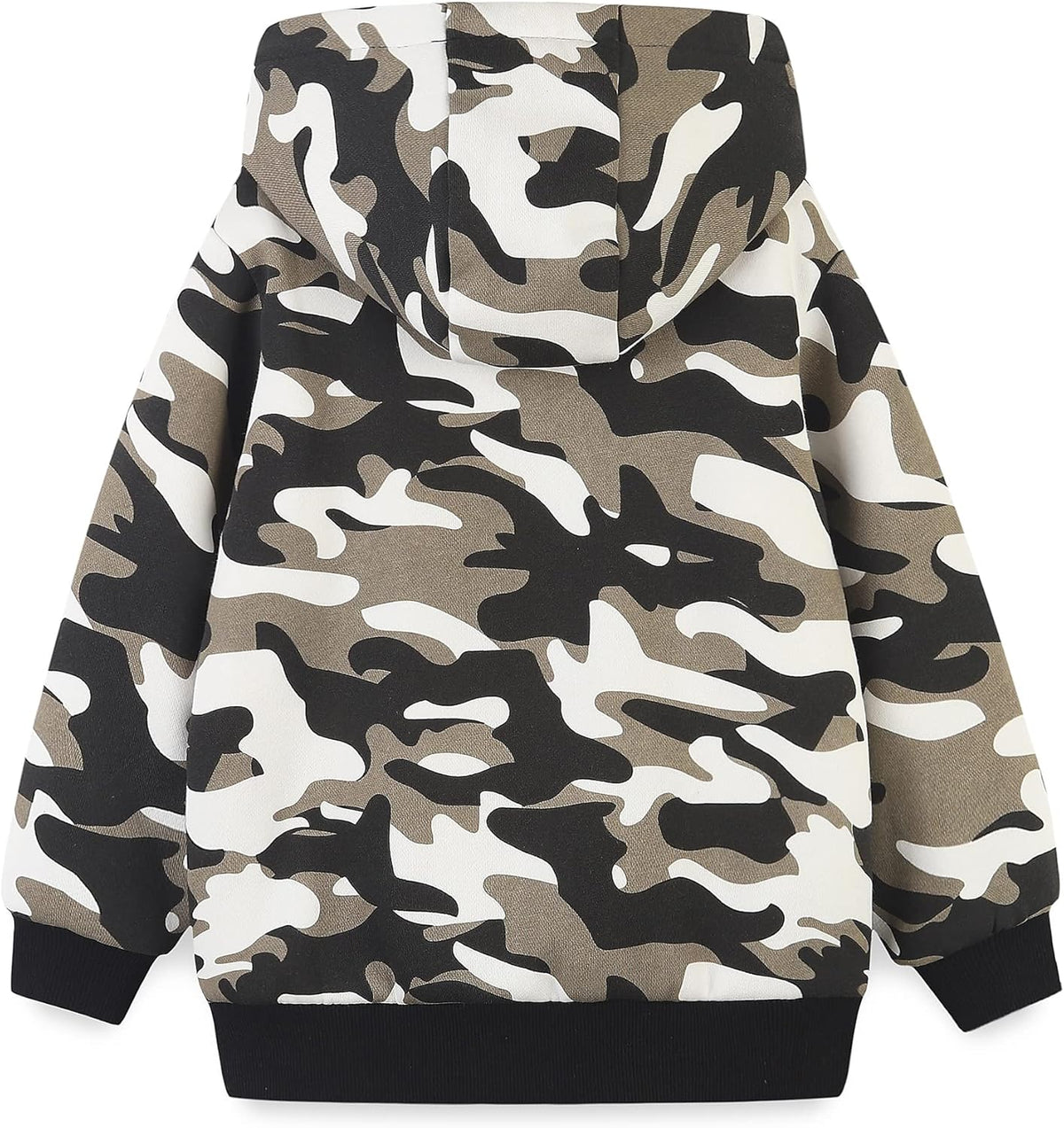 Bumeex Kids Boy's Girl's Sherpa Fleece Lined Jacket Spring Fall Winter Zip up Sweatshirt Hoodie