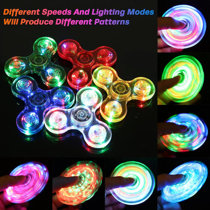 Gigilli 12 Packs Fidget Spinners for Kids Adults, Light up Party Favors Goodie Bags Stuffers for