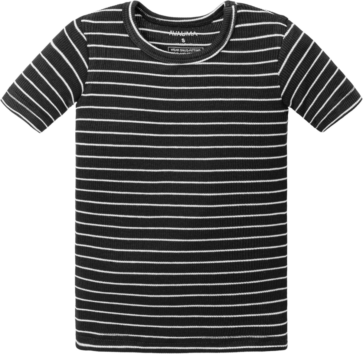 AVAUMA Stripe Pattern Baby Boys Girls Pajama Set Kids Toddler Snug fit Ribbed Sleepwear pjs for