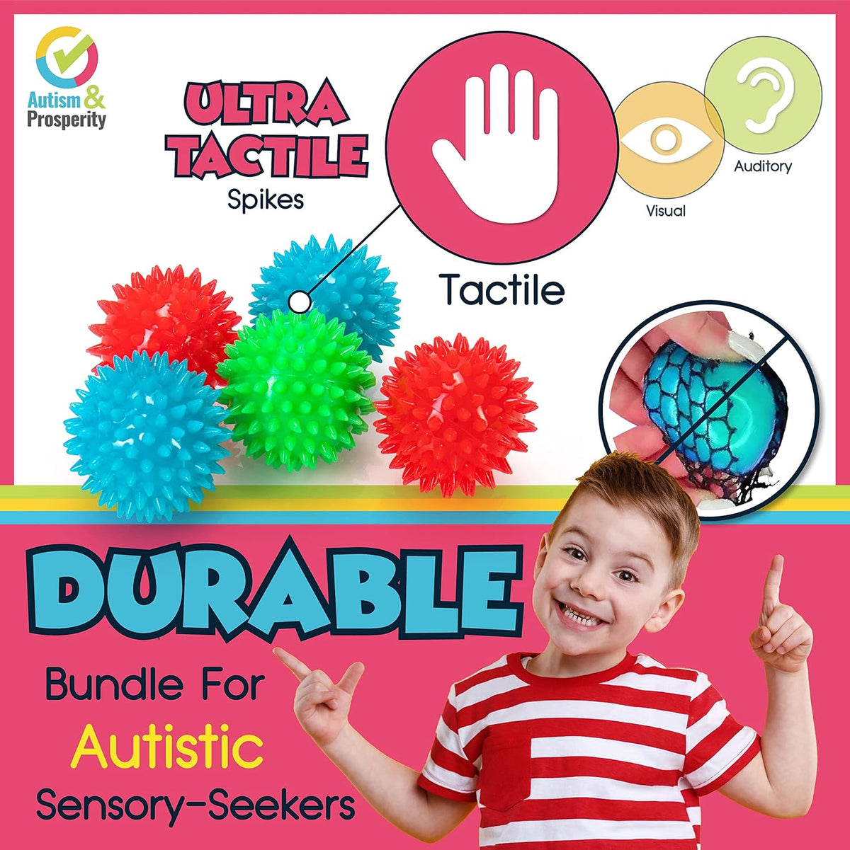 Autism & Prosperity Autism Sensory Products Bundle - Sensory Toys for Kids with Autism, Rainmaker